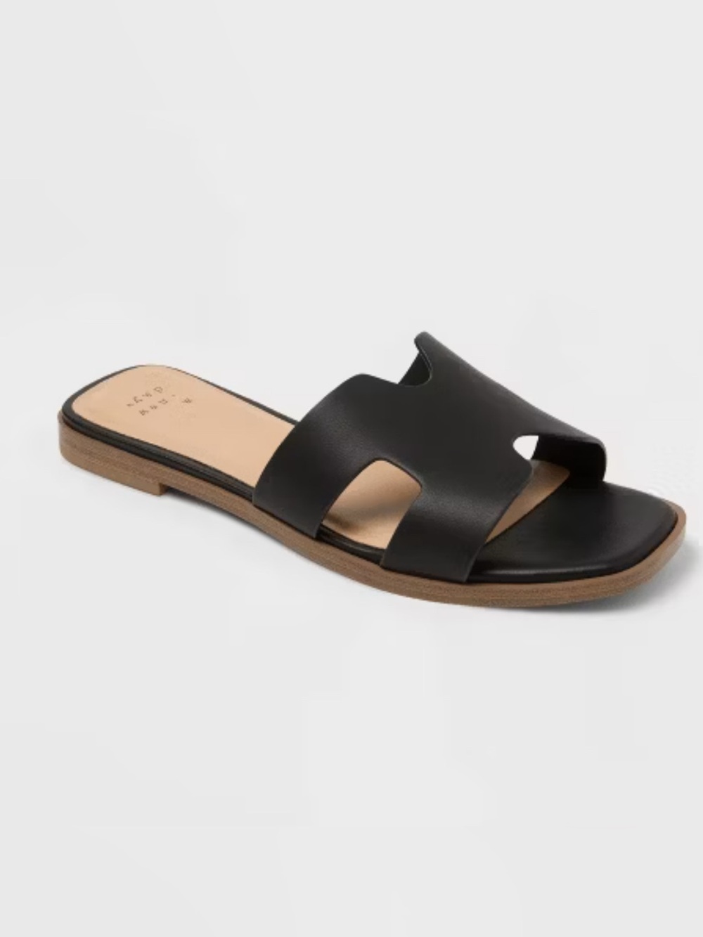 Women’s Nina Slide Sandals - A New Day - Black - Size 8.5